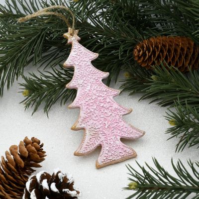Clay Cookie Christmas Tree Ornament Image 1