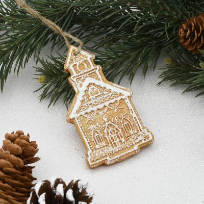 Clay Cookie House Ornament Image 1
