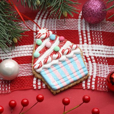 Clay Frosted Blue Cupcake Ornament Image 1