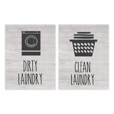 Clean vs Dirty Laundry 8.5x11in 2-Pack Image 1