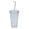 Clear Acrylic Insertable Tumblers Kit - 12 Ct. Image 1