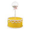Clear Balloon Pom-Pom Cake Toppers - 6 Pc. Image 1