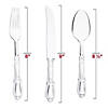 Clear Baroque Disposable Plastic Cutlery Set - (240 Settings) Image 1