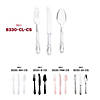 Clear Baroque Disposable Plastic Cutlery Set - (240 Settings) Image 3