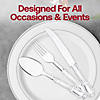 Clear Baroque Disposable Plastic Cutlery Set - (240 Settings) Image 4