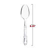 Clear Baroque Disposable Plastic Dinner Spoons - (240 Spoons) Image 2