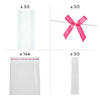 Clear Cellophane Bag Assortment with Pink Bow Kit for 244 Image 1
