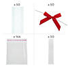 Clear Cellophane Bag Assortment with Red Bow Kit for 244 Image 1