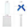 Clear Cellophane Bag Assortment with Royal Blue Bow Kit for 244 Image 1