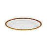 Clear Chargers with Gold Beaded Trim - 6 Ct. Image 1