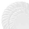 Clear Flair Plastic Dinnerware Value Set (36 Dinner Plates + 36 Salad Plates) Image 1