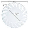 Clear Flair Plastic Dinnerware Value Set (36 Dinner Plates + 36 Salad Plates) Image 3
