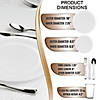 Clear Flat Round Disposable Plastic Dinnerware Value Set (60 Settings) Image 1