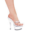 Clear Jesse High Heel Platform Shoes - Size 6 Image 1