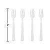 Clear Mini Appetizer Forks 96 Count Image 1