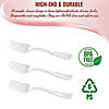 Clear Mini Plastic Disposable Tasting Forks (408 Forks) Image 3