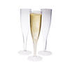Clear Plastic Champagne Flutes Box Set - 25 Ct. Image 1