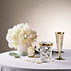 Clear Plastic Champagne Flutes with Gold Trim - 25 Ct. Image 2