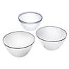 Clear Plastic Round Disposable Plastic Serving Bowls - 6 Pc. Image 1