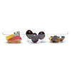 Clear Rectangular 3-Hole Mini Plastic Bowls (100 Bowls) Image 1