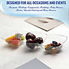 Clear Rectangular 3-Hole Mini Plastic Bowls (100 Bowls) Image 4