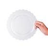 Clear Scalloped Plastic Dinner Plates - 25 Ct. Image 1