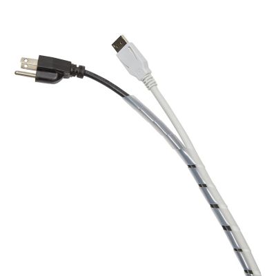 Clear Spiral Cable Wrap for Cables, Expandable Wire Organizer (20 Meters) Image 1
