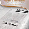 Clear Square Plastic Dinnerware Value Set (40 Dinner Plates + 40 Salad Plates) Image 4