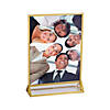 Clear Table Frame with Gold Trim Image 1