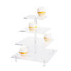 Clear Tiered Cupcake Stand Image 1