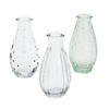 Clear Vintage Bud Glass Vase Set - 3 Pc. Image 1