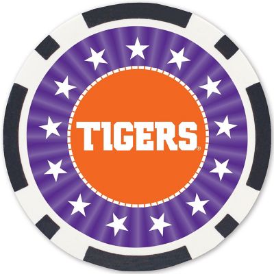 Clemson Tigers 100 Piece Poker Chips Image 3