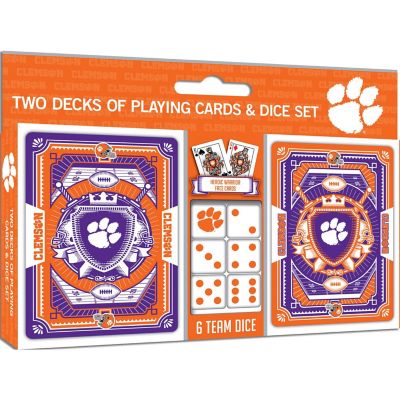 Clemson Tigers - 2-Pack Playing Cards &amp; Dice Set Image 1