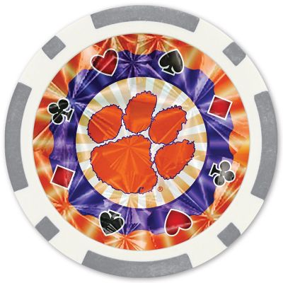 Clemson Tigers 20 Piece Poker Chips Image 2