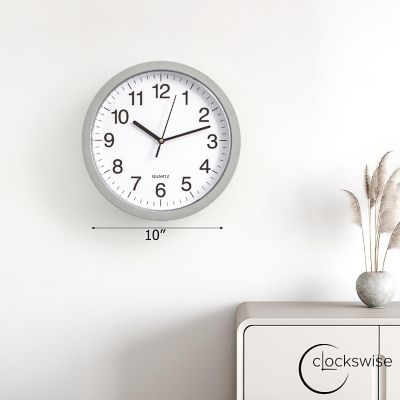 Clockswise 10-in Wall Mounted Clock Image 1