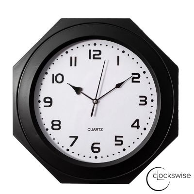 Clockswise 12-inch Non-Ticking clock Image 1