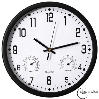 Clockswise 12-inch Non-Ticking Quartz Wall Clock Image 1