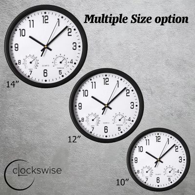 Clockswise 12-inch Non-Ticking Quartz Wall Clock Image 2