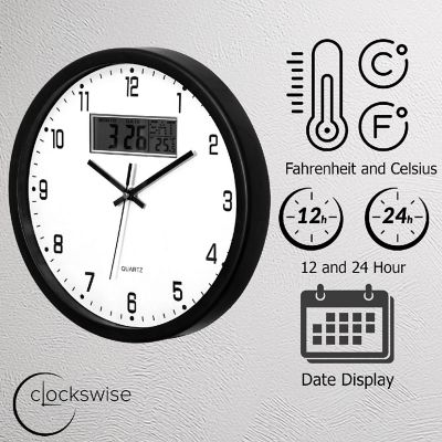 Clockswise 12-inch Wall Clock Image 2
