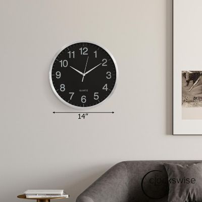 Clockswise 14-in Round Quartz Wall Clock Image 1