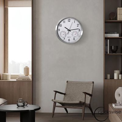 Clockswise 14-inch Non-Ticking Quartz Wall Clock Image 3