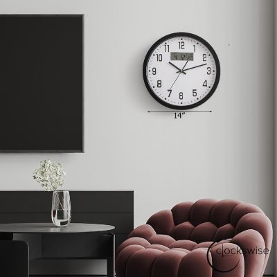 Clockswise 14-inch Wall Clock Image 1
