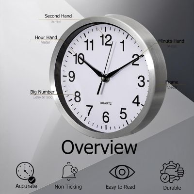 Clockswise 16-in Round Quartz Wall Clock Image 2