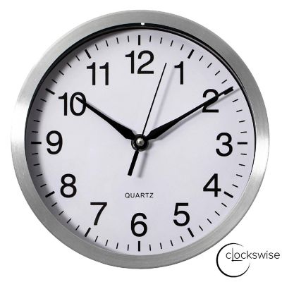 Clockswise 8-in Round Quartz Wall Clock Image 1