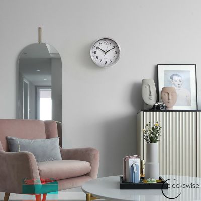 Clockswise 8-in Round Quartz Wall Clock Image 3