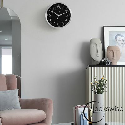 Clockswise 8-in Round Quartz Wall Clock Image 3