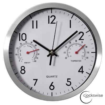 Clockswise 8-Inch Non-Ticking Quartz Wall Clock Image 1