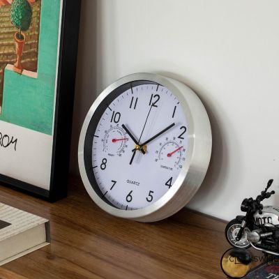 Clockswise 8-Inch Non-Ticking Quartz Wall Clock Image 3
