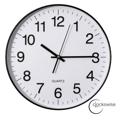 Clockswise Black 14-In Analog Clock Image 1