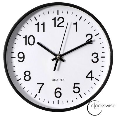 Clockswise Black 8-In Analog Clock Image 1